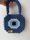 Evil eye blue beaded bag 💙🧿