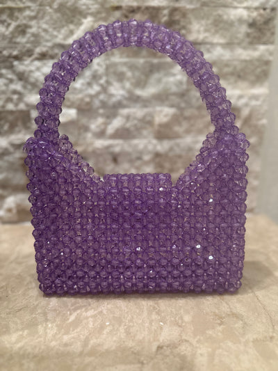 Lavender Beaded Bag