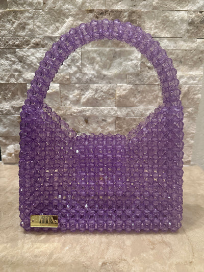 Lavender Beaded Bag