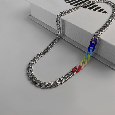 Rainbow Chain Necklace