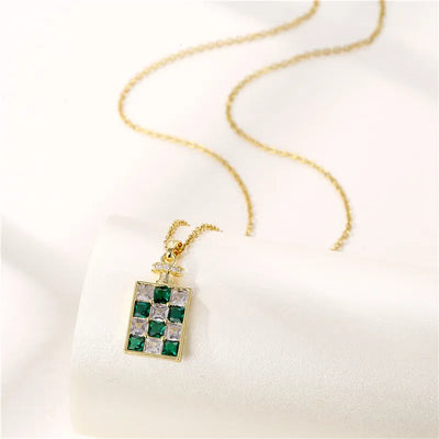 Emerald Bottle Necklace